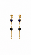 Midnight Aura Collection — Celestial Noir Drop Earrings