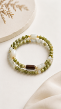 Earth Muse Collection — Forest Jade Wrap Bracelet